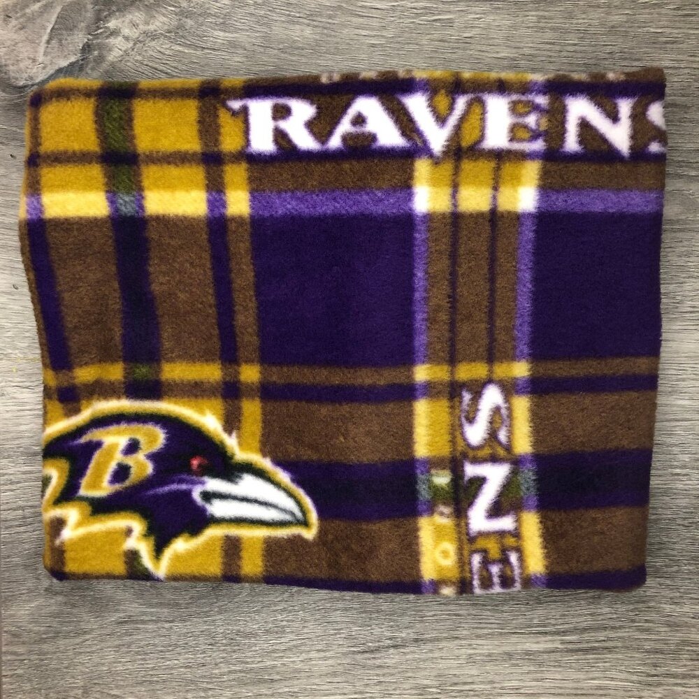 Baltimore Ravens Fleece Neck Warmer: Handmade Scarf Tube